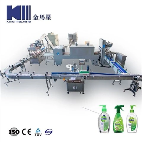 BLEACH and FLOOR CLEANER Plniaci a baliaci stroj